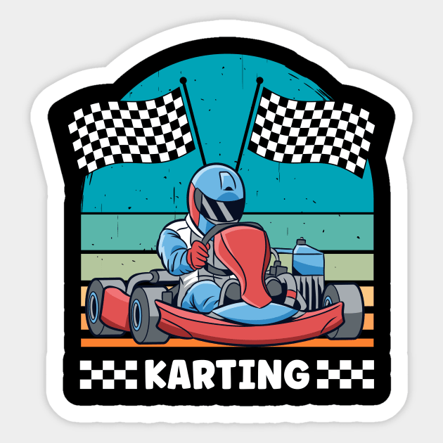 Karting Sticker by printedartings